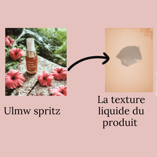 Ulmw Spritz Green Keratin, brume hydratante liquide pour rafraîchir et protéger la peau