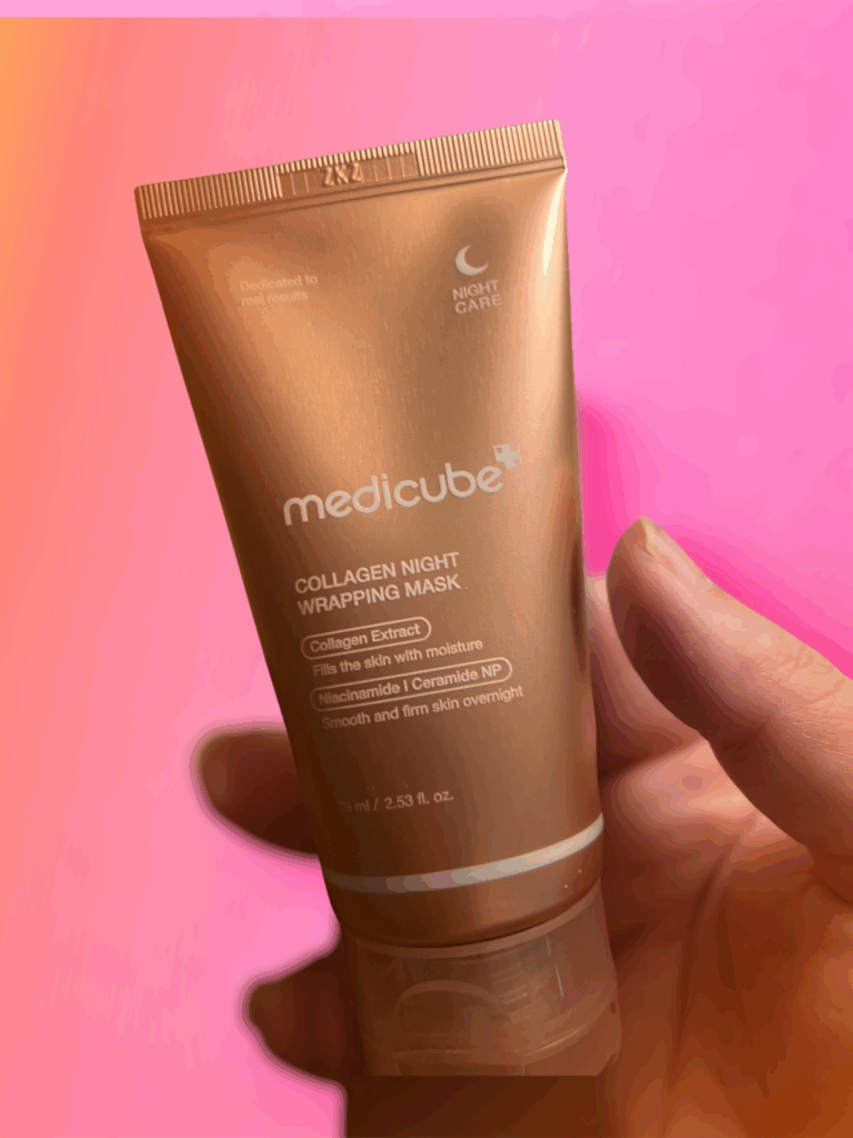 Medicube Collagen Night Wrapping Mask, masque de nuit au collagène avec niacinamide et céramides pour hydrater et raffermir la peau